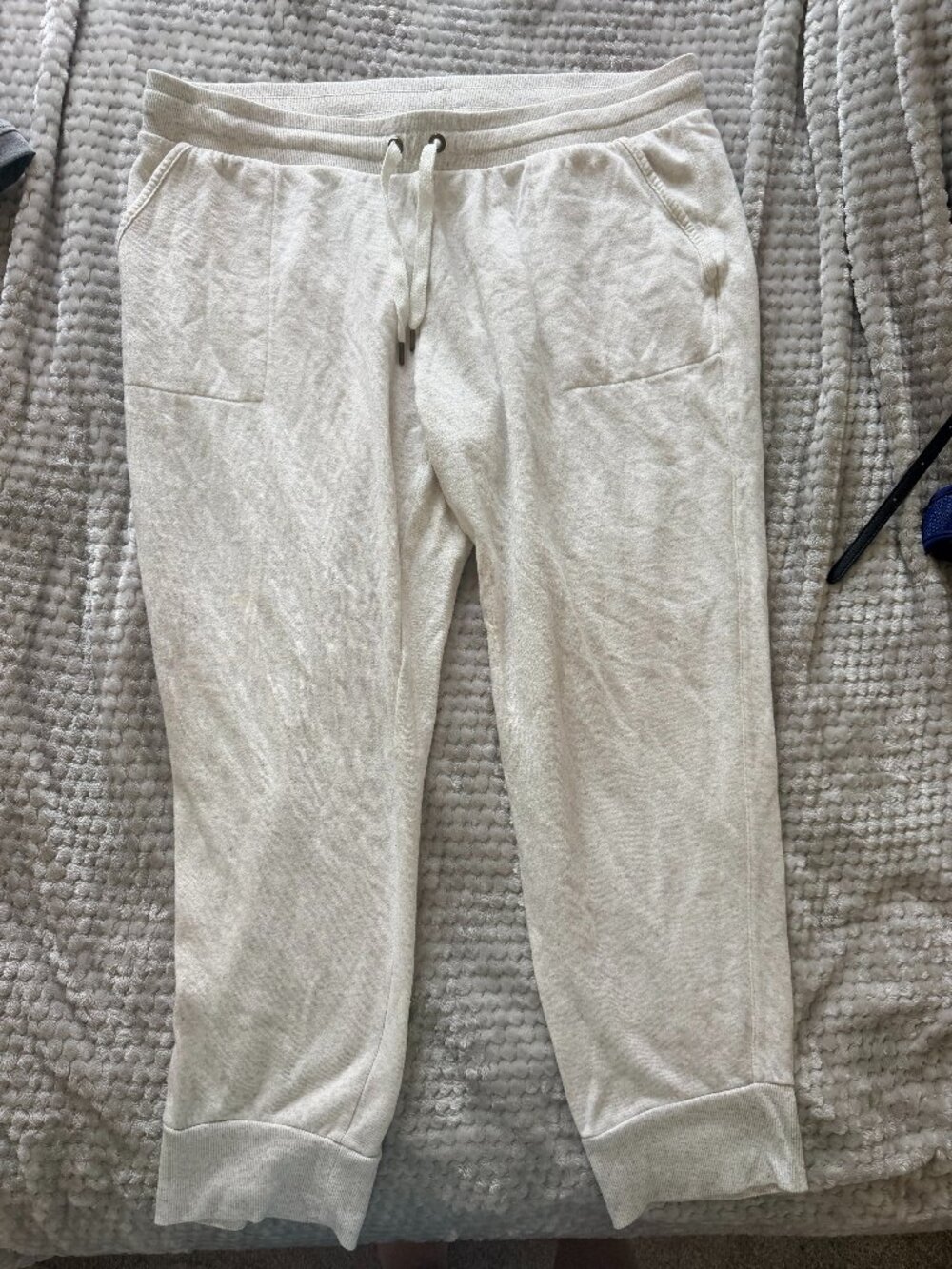 Stars Above Cream Cozy Jogger Lounge Pants XL Soft Drawstring Sweatpants